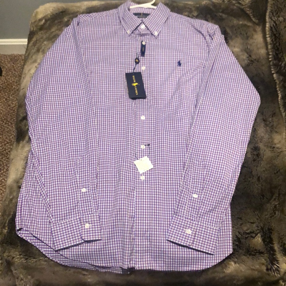 NWT Ralph Lauren dress shirt, size Large